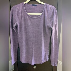 Purple long sleeve tee